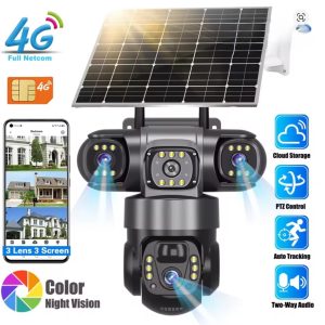 Three-Way Solar 4G PTZ Camera